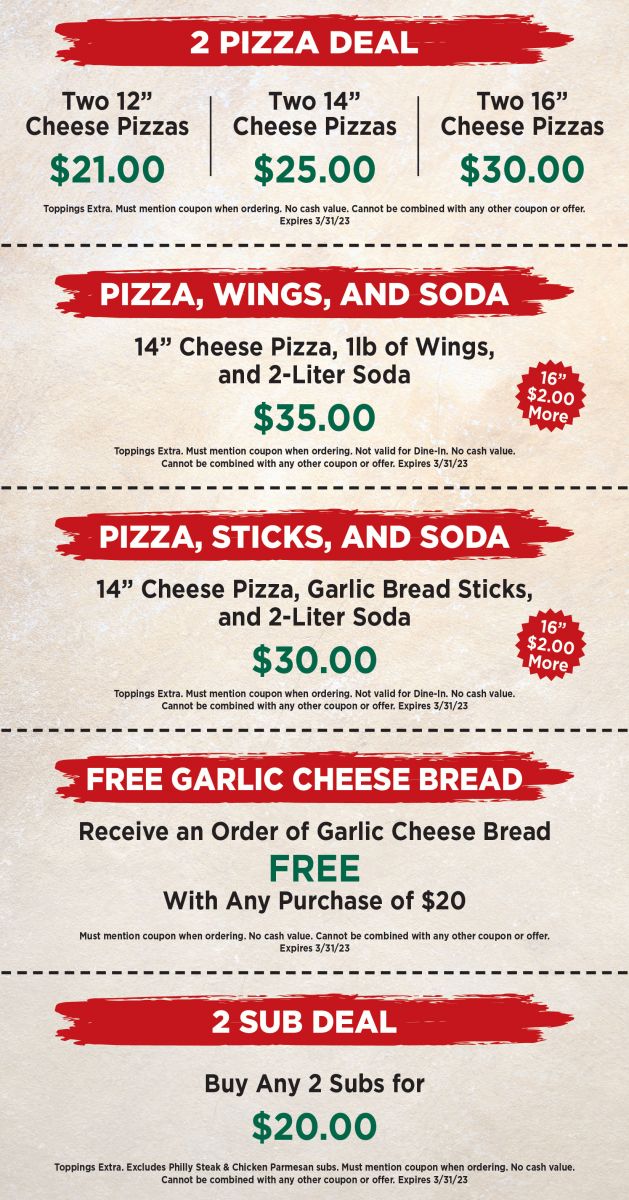 Anthonys Coupons